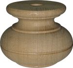 Holzfuß antik, Möbelfuß aus Eiche, Ø 120mm, antik Möbelfuss Holz nostalgisch